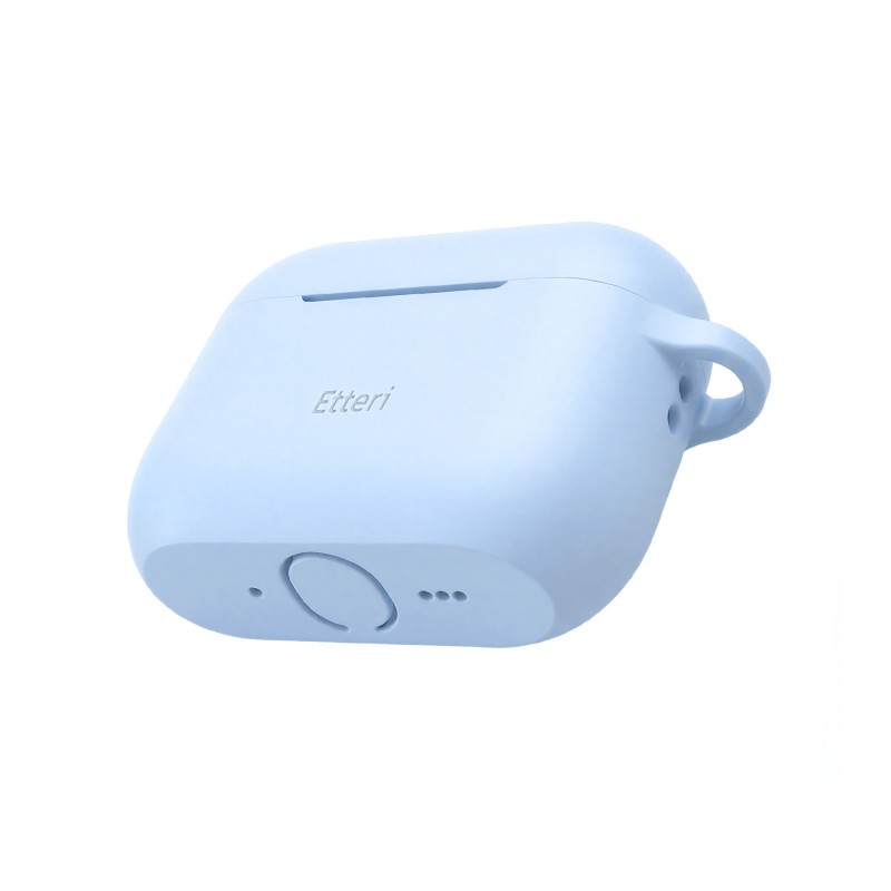 Силиконов калъф Etteri за AirPods Pro 3 светло син