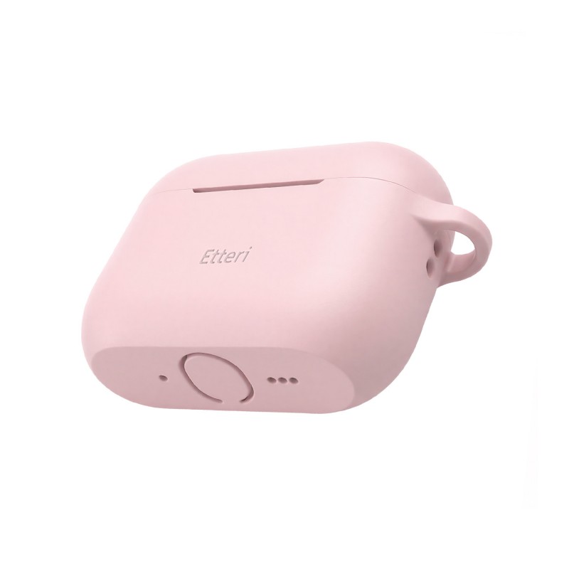 Силиконов калъф Etteri за AirPods Pro 3 светло розов