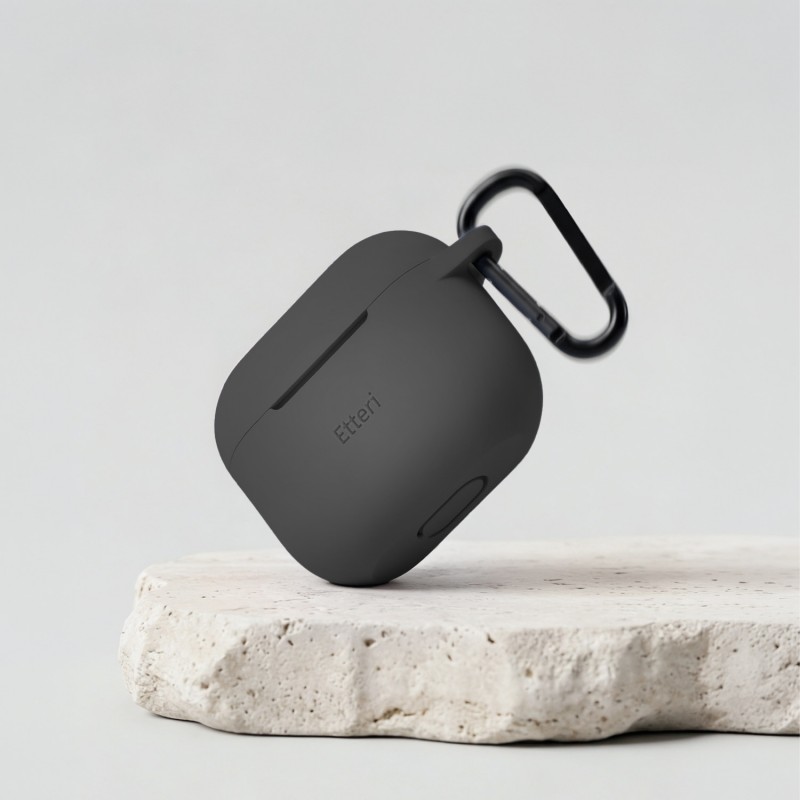Силиконов калъф Etteri за AirPods 3 черен