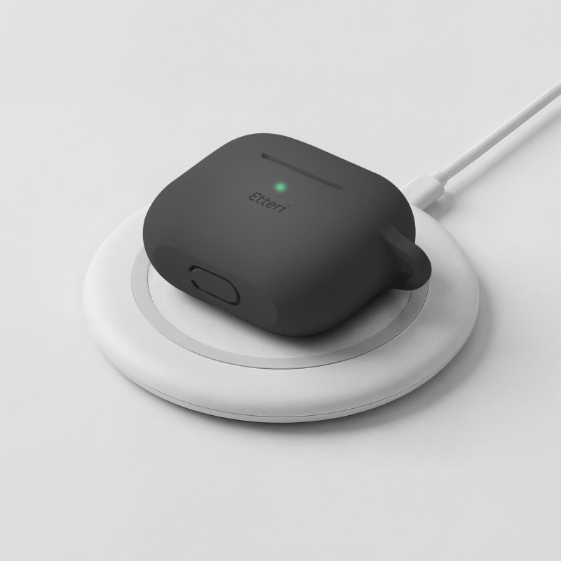 Силиконов калъф Etteri за AirPods 3 черен