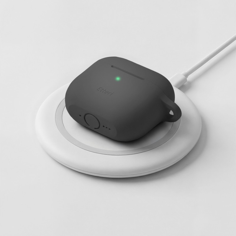 Силиконов калъф Etteri за AirPods 4 черен