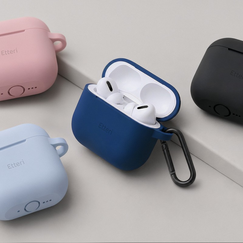 Силиконов калъф Etteri за Airpods 3 светло син