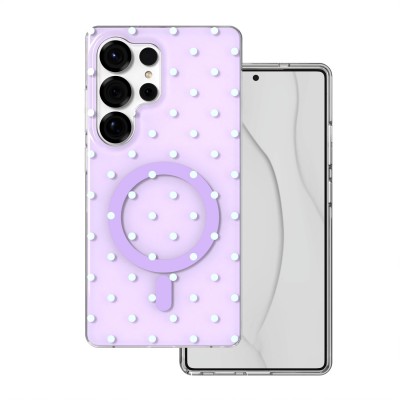 Кейс Bubble Dots Mag за Samsung S25 Ultra лилав