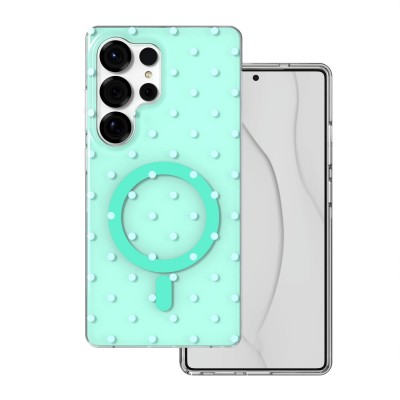 Кейс Bubble Dots Mag за Samsung S25 Ultra зелен