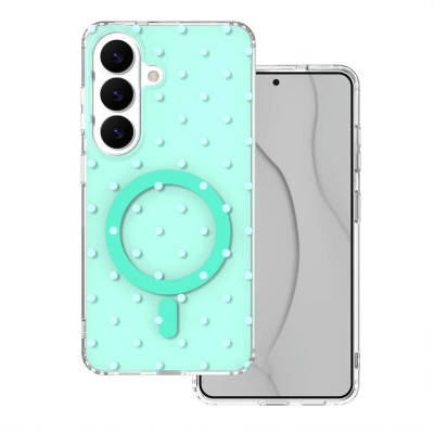 Кейс Bubble Dots Mag за Samsung S26 зелен