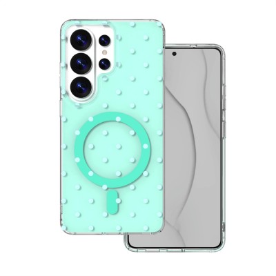 Кейс Bubble Dots Mag за Samsung S26 Ultra зелен