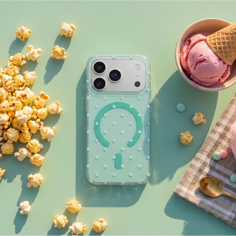 Кейс Bubble Dots Mag за iPhone 11 зелен