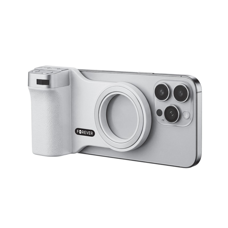Forever стойка за телефон/selfie stick BT за MagSafe PHSS-100 бяла
