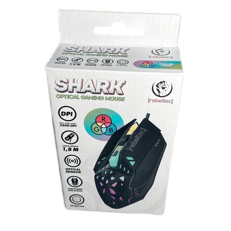 Геймърска мишка Rebeltec SHARK 800/2400 DPI