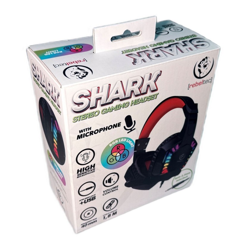 Геймърски слушалки Rebeltec SHARK USB жак