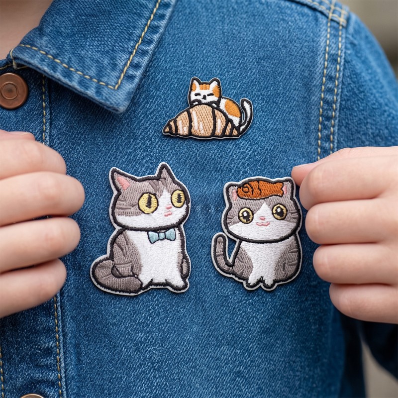 Нашивка котка 1 комплект 3 бр.