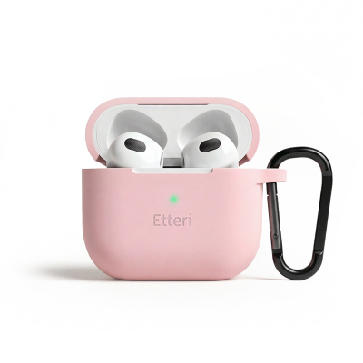 Силиконов калъф Etteri за Airpods 3 светло розов