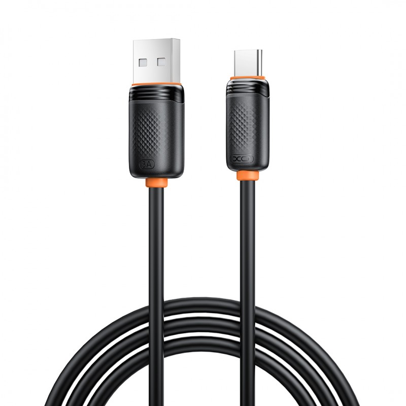 XO кабел NB302 USB - USB-C 1,0m 3A черен