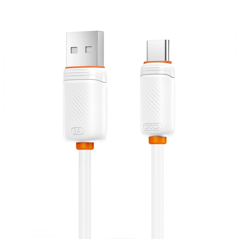 XO кабел NB302 USB - USB-C 1,0m 3A бял