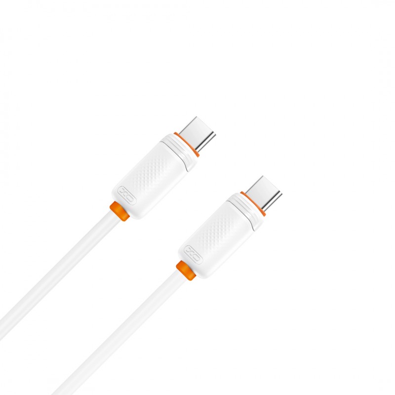 XO кабел NB-Q302B PD USB-C - USB-C 1,0m 60W бял