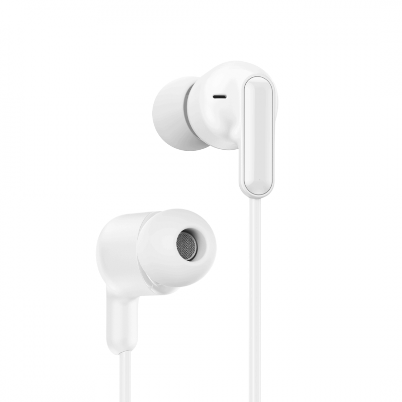 XO кабелни слушалки EP84 USB-C тапи за уши бели
