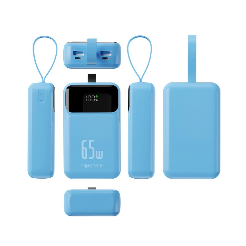 Forever power bank Vibe-TB65 PD QC 65W 20000 mAh светлосин