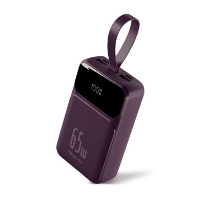 Forever power bank Vibe-TB65 PD QC 65W 20000 mAh тъмна череша