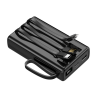 Setty power bank 10000 mAh с кабели SPB-LC-210 черен