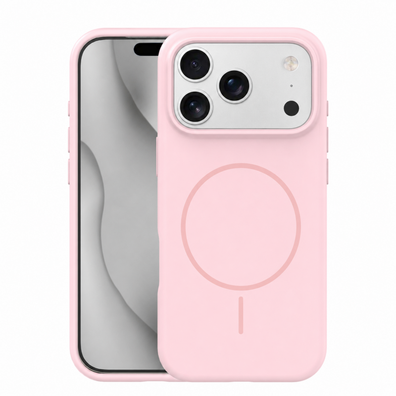 Силиконов калъф Thin Mag за iPhone 17 Pro Max / 18 Pro Max 6.9" светло розов