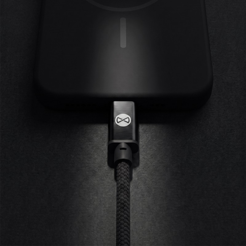 Forever кабел Vibe USB-C - USB-C 1,0 m 60W тъмносив