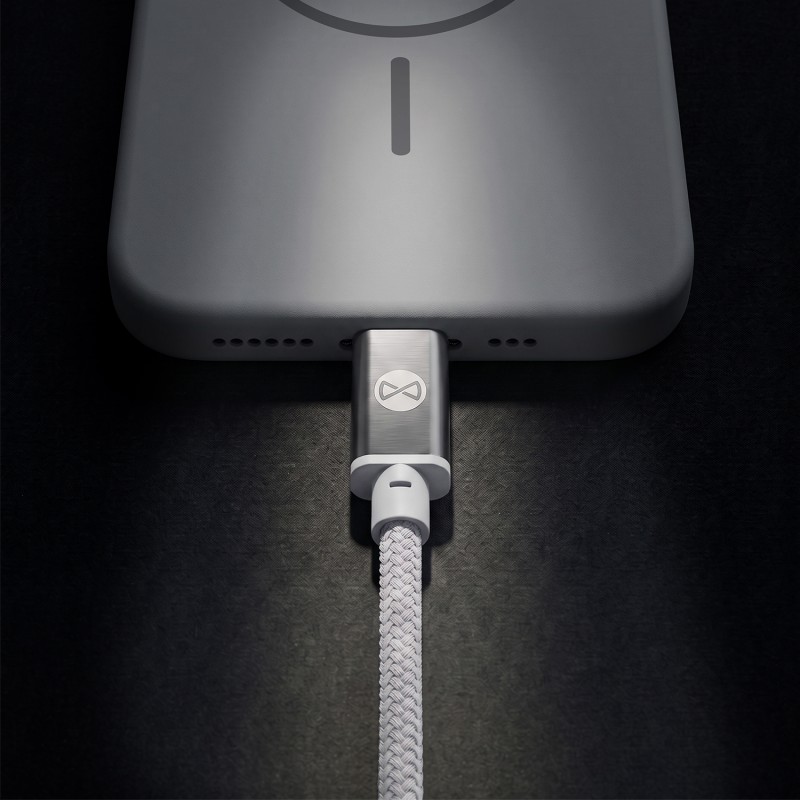 Forever кабел Vibe USB-C - USB-C 1,0 m 60W сребрист