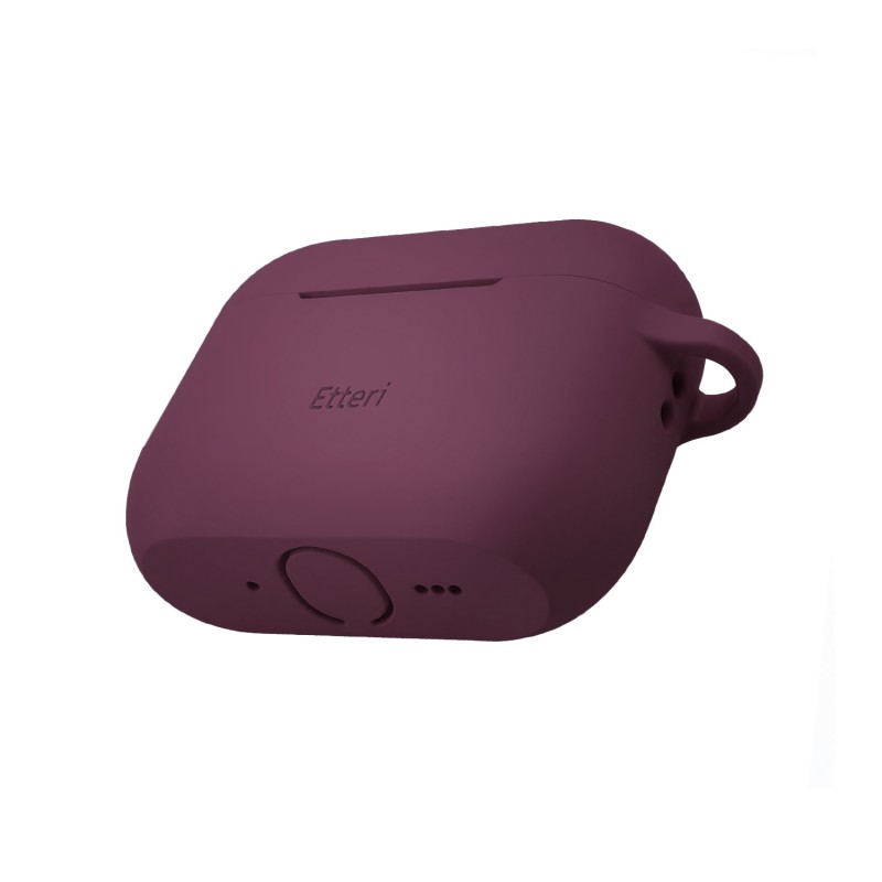 Etteri силиконов калъф за AirPods Pro 3 тъмна череша