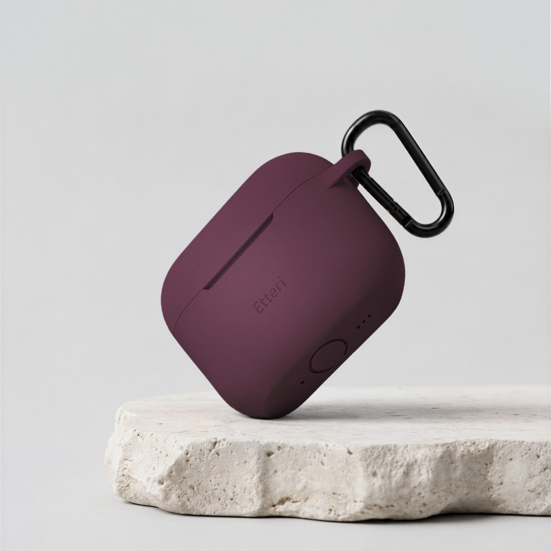 Etteri силиконов калъф за AirPods Pro 3 тъмна череша