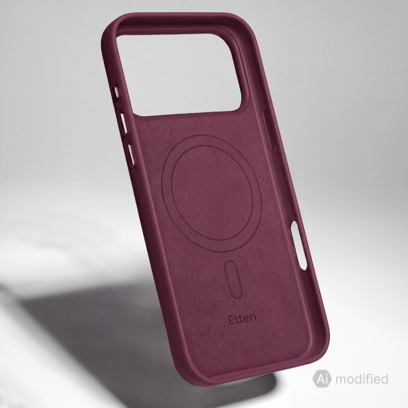 Кейс Etteri Elegant Mag за iPhone 17 Pro / 18 Pro тъмна череша