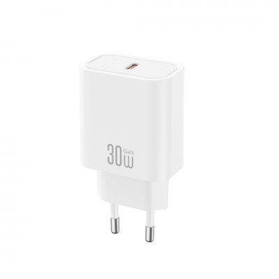 XO мрежово зарядно CE41 PD 30W 1x USB-C бяло