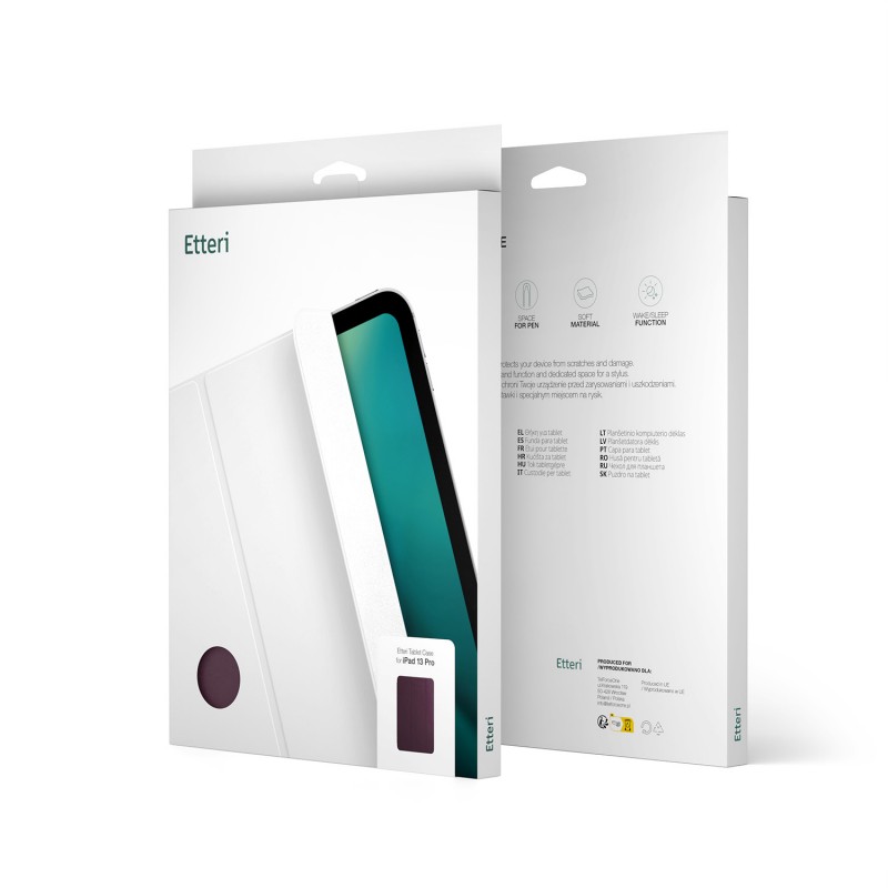 Etteri калъф за Apple iPad 10 2022 10.9'' / iPad 11 A16 2025 / iPad 12 A19 2026 11'', тъмна вишна