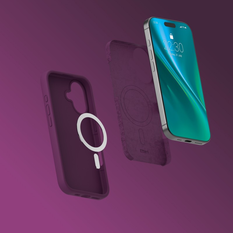 Кейс Etteri Silicone Mag за iPhone 16 6,1