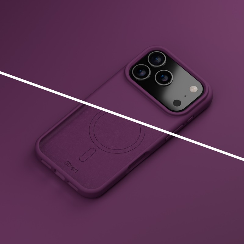 Кейс Etteri Silicone Mag за iPhone 17 Pro Max / 18 Pro Max 6,9'' тъмна череша