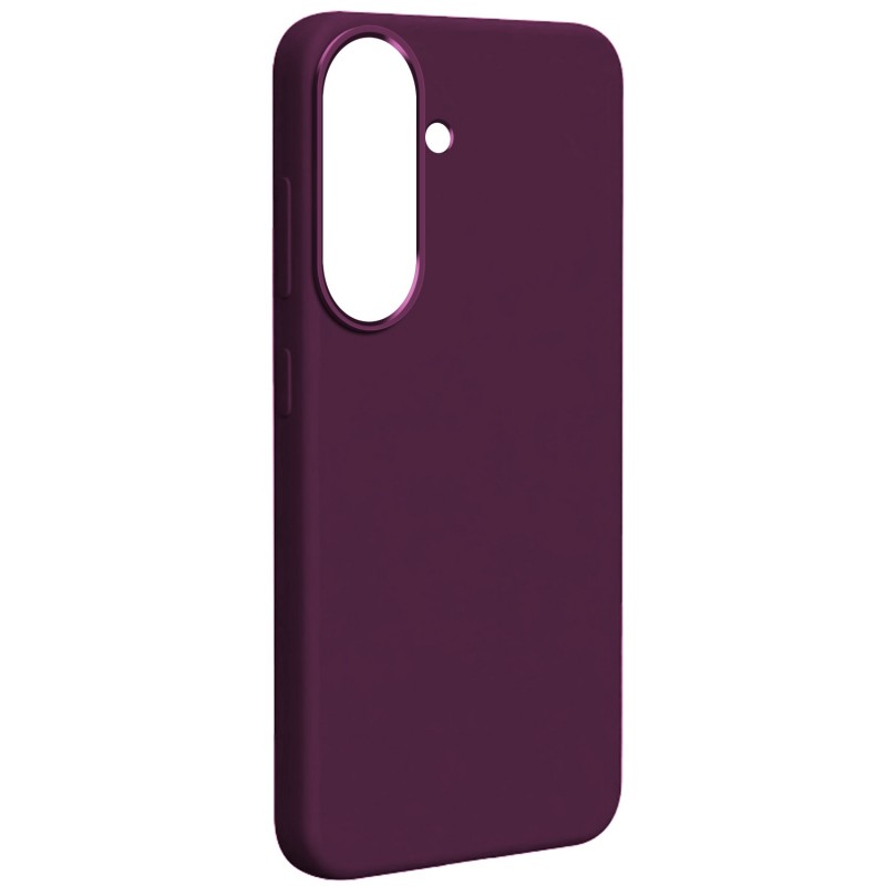 Кейс Etteri Silicone Mag за Samsung Galaxy S25 тъмна череша