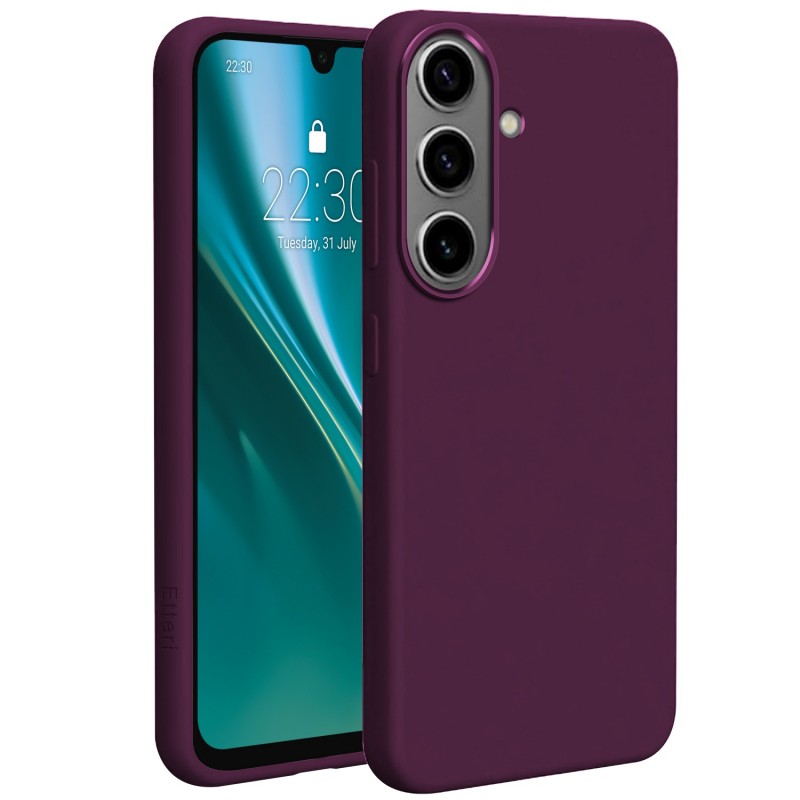 Кейс Etteri Silicone Mag за Samsung Galaxy S26 тъмна череша