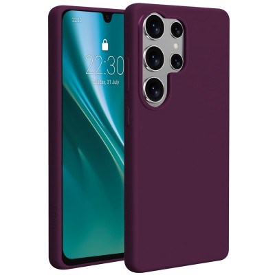 Кейс Etteri Silicone Mag за Samsung Galaxy S26 Ultra тъмна череша