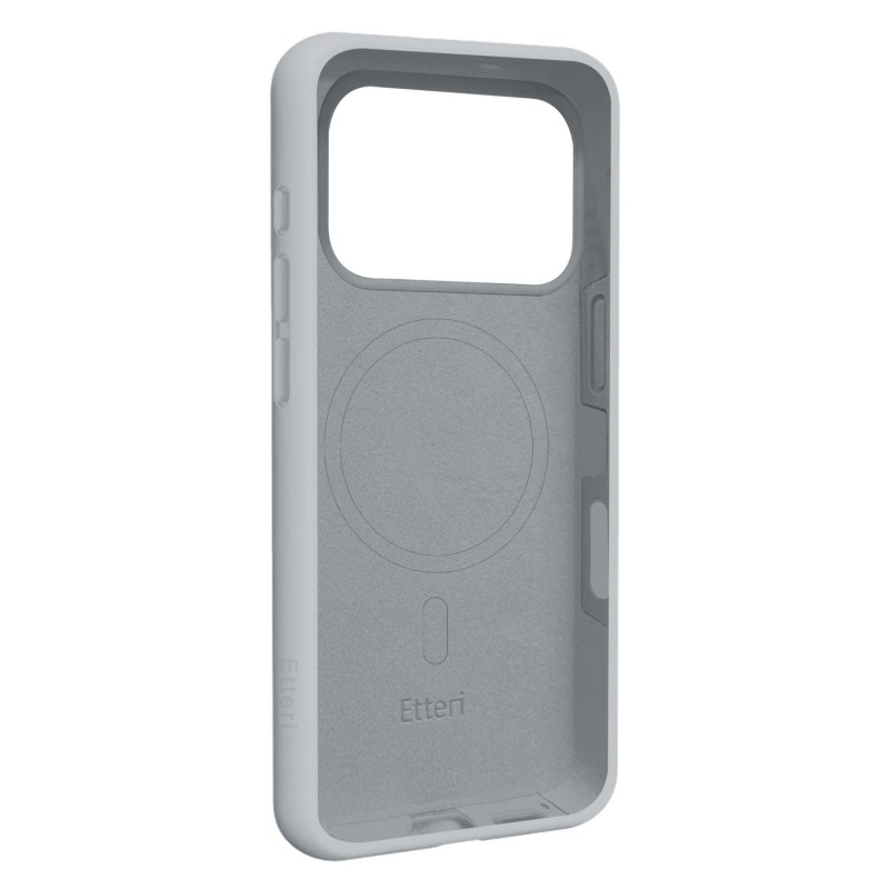 Кейс Etteri Silicone Mag за iPhone 17 Pro Max / 18 Pro Max сребрист