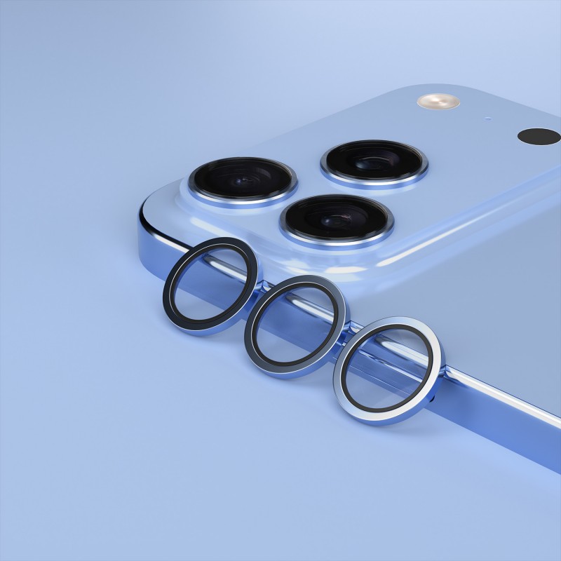 Etteri стъкло за камера за iPhone 18 Pro / 18 Pro Max светлосиньо