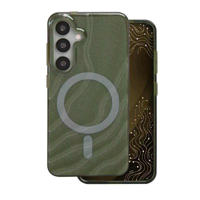 Калъф Tecto Shield Desert Mag за Samsung Galaxy S25 тъмномаслинен