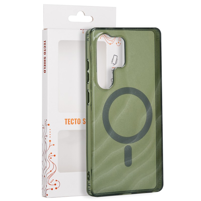 Калъф Tecto Shield Desert Mag за Samsung Galaxy S25 Ultra тъмномаслинен
