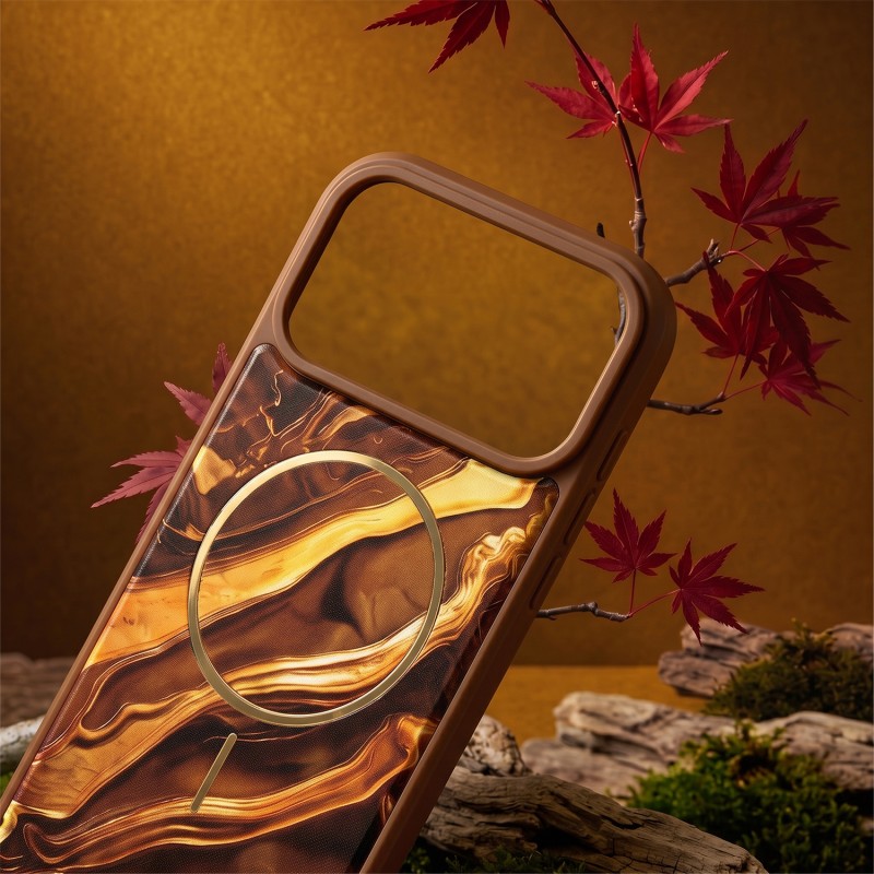 Калъф Golden Autumn за iPhone 17 6,3'' кафяв