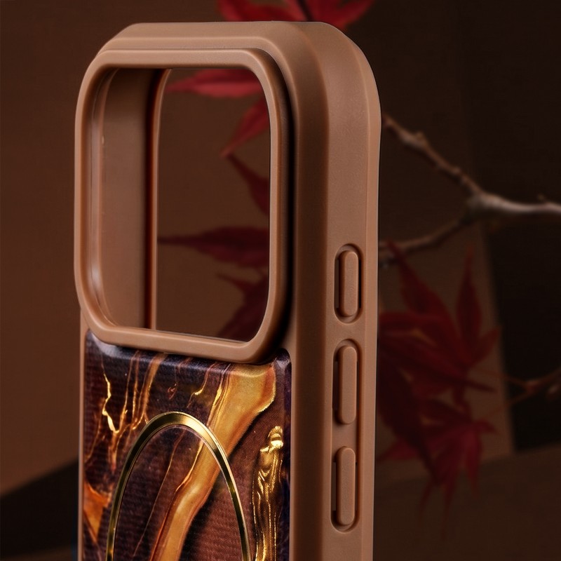Калъф Golden Autumn за iPhone 17 6,3'' кафяв