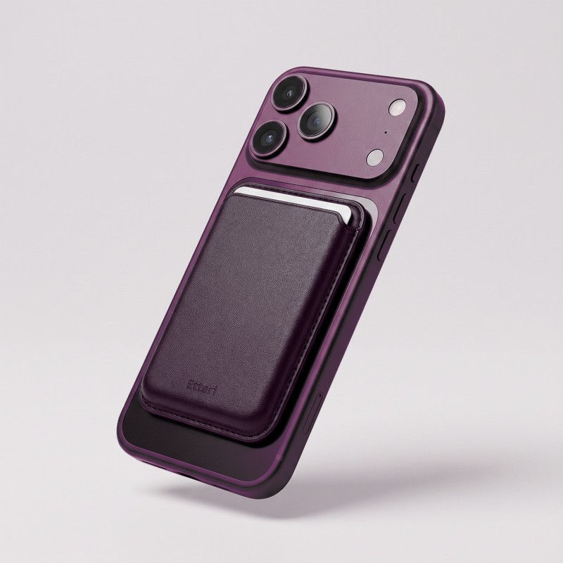 Универсален портфейл за карти Etteri тъмночервен