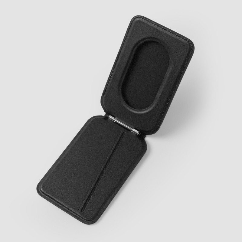 Портфейл за карти Etteri Trio Mag със стойка черен