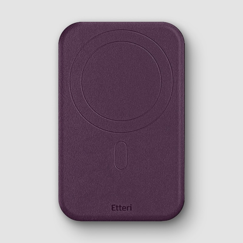Портфейл за карти Etteri Trio Mag със стойка тъмночервен