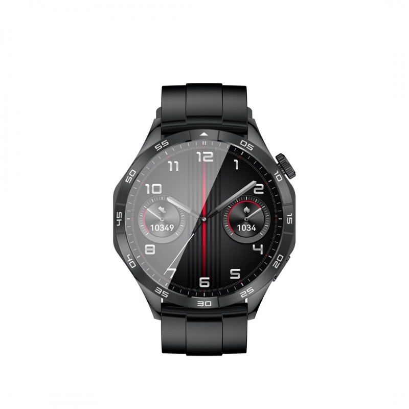 XO смарт часовник Watch 4 Amoled, черен