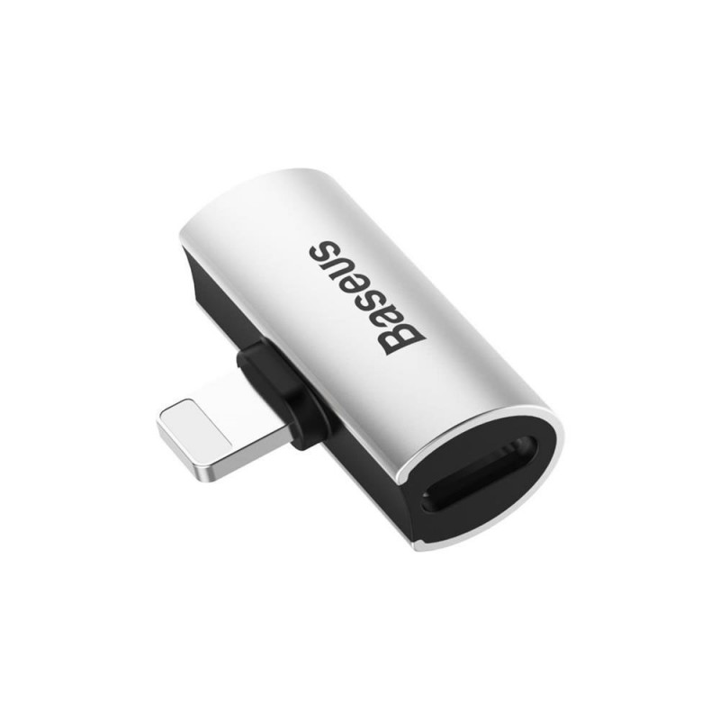 Адаптер Baseus L46, Lightning към 2 x Lightning, Сребрист