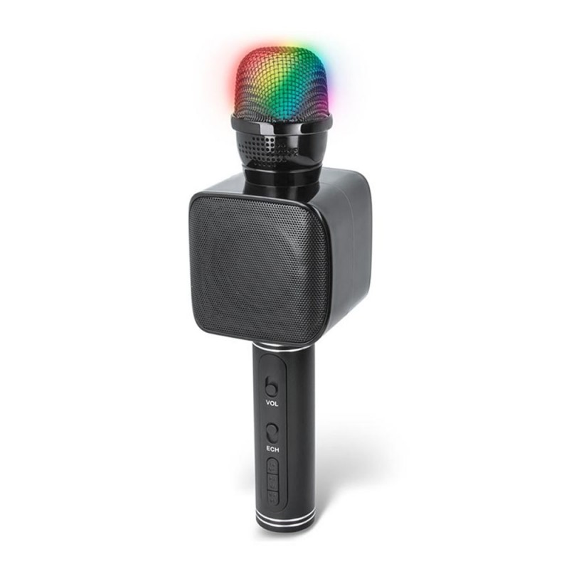 Безжичен микрофон Forever BMS-400 с тонколонка, за караоке, Черен