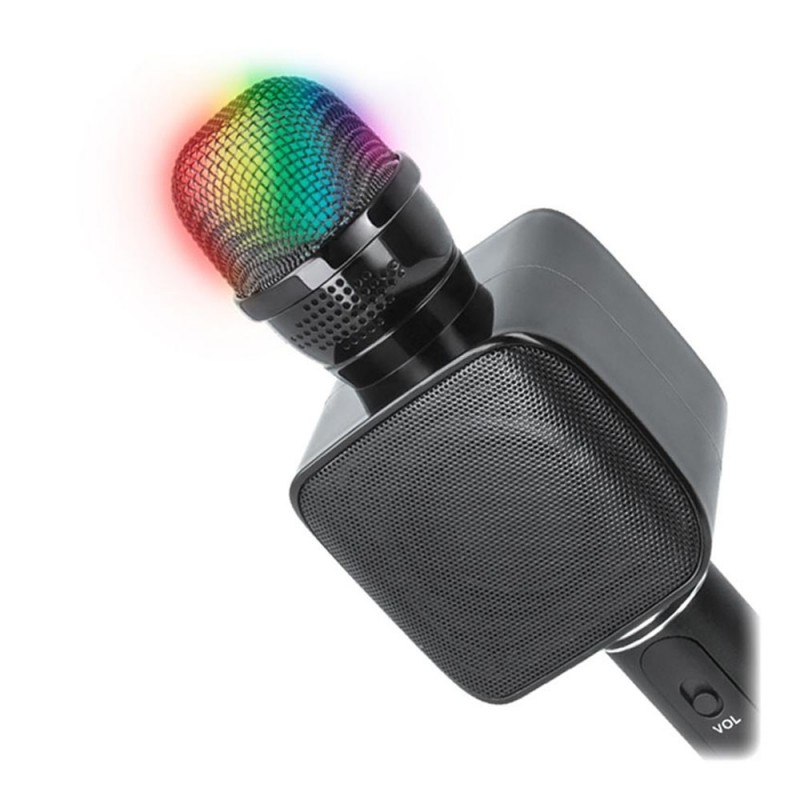 Безжичен микрофон Forever BMS-400 с тонколонка, за караоке, Черен