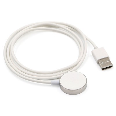 Безжично магнитно зарядно за часовник Apple iWatch MBX с USB стоманен кабел , Сребрист